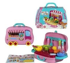 Brinquedo Infantil Maleta com Rodinhas Chefe de Cozinha Happy Chef.