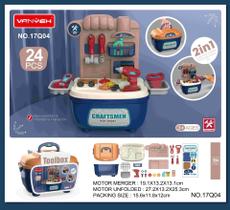 Brinquedo Infantil Maleta de Ferramentas - 24 Peças