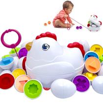 Brinquedo infantil Matching Eggs Tucimibo Easter com Push & Pull Brinquedo infantil Matching Eggs Tucimibo Easter com Push & Pull