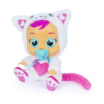 Brinquedo Infantil Menina Boneca Cry Babies Daisy Que Chora De Verdade com Sons De Bebê E Chupeta Original Multilaser