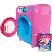 Brinquedo Infantil Menina Maquina Lavar Rosa Pequena Oferta