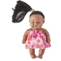 Brinquedo Infantil Menina Pequena Fada Fadinha Negra Cabelo