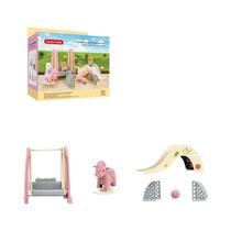 Brinquedo Infantil Meninas - Conjunto de Casa, Animais da Floresta e Ônibus Escolar