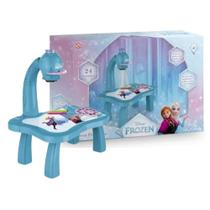 Brinquedo Infantil Mesa Projetora Frozen com 24 Desenhos Multikids - BR2534