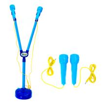 Brinquedo Infantil Microfone Mega Star de Dupla Masculino -