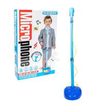 Brinquedo Infantil Microfone Musical Luz , Som E Pedestal