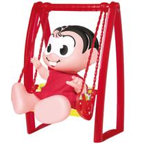Brinquedo Infantil Mini Balanço Com Boneca Turma Da Monica Em Vinil Macio 20 cm - Samba Toys