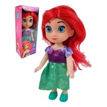 Brinquedo Infantil Mini Boneca Princesa Ariel A Pequena Sereia 15cm +3 Anos Etitoys - YD-830