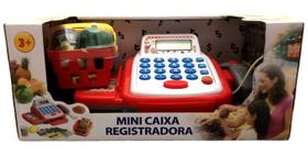 Brinquedo Infantil Mini Caixa Registradora Eletrônica Com Som E Acessórios - Kx