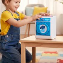 Brinquedo Infantil Mini Cozinha Fogão Gourmet ou Lava Fácil Mini Lavanderia Faz de Conta Presente Crianças Sortido