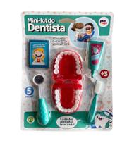 Brinquedo Infantil Mini Kit Do Dentista Verde Com 5 Pecas - Paki Toys