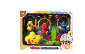 Brinquedo Infantil Móbile Bebê Berço Musical Estrela Bichos - Fungame Brinquedo Infantil Móbile Bebê Berço Musical Estrela Bichos - Fungame