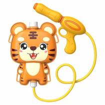 Brinquedo Infantil Mochila Arminha Lança Água Pistola Tigre