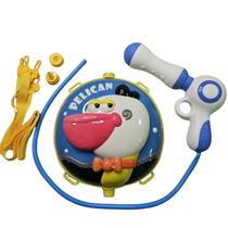 Brinquedo Infantil Mochila C / Lança Água Pelicano - HK Brinquedos