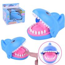 Brinquedo Infantil Morde Dedo Jogo Tubarão Dentista Azul - Majestic