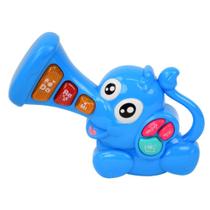 Brinquedo Infantil Musical Teclado Elefante Azul BBR Toys