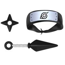 Brinquedo Infantil Naruto desenho Kit Ninja 3 Peças Bandana Naruto - Elka Brinquedo