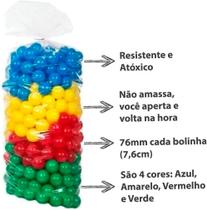 Brinquedo Infantil Pacote Bolinhas Coloridas Para Piscina De Bolinha 100 Unidades