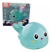Brinquedo Infantil Para Banho Baleia Chafariz Sensor Luz Led(VD) - Toy King