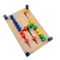 Brinquedo Infantil Passa Cor De Madeira Educativo Montessori