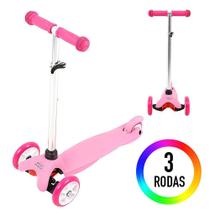 Brinquedo Infantil Patinete com 3 Rodas Rosa BBR Toys