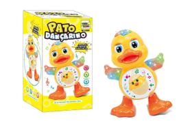 Brinquedo Infantil Pato Dançarino Patinho Musical Com Luz