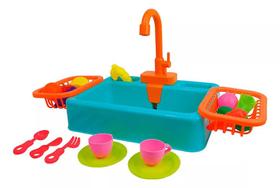 Brinquedo Infantil Pia Lava-lava Louça Com Acessórios