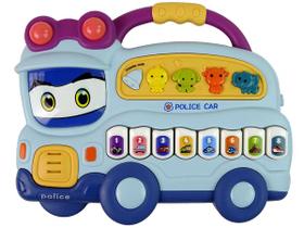 Brinquedo Infantil Piano Interativo Som Policial e Animais