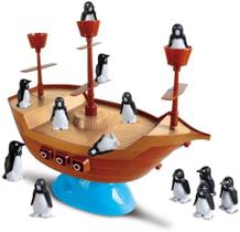 Brinquedo Infantil Pinguins Piratas Navio Equilibrista Art Brink