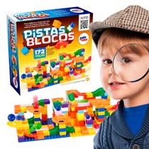 Brinquedo Infantil Pistas Blocos Circuito Divertido 172 Pçs