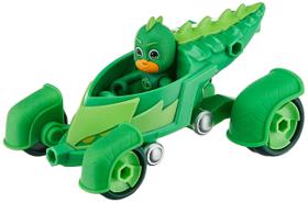 Brinquedo Infantil PJ Masks Gekko-Mobile com Boneco - Ação para Crianças a partir de 3 Anos