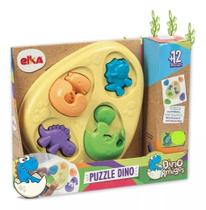 Brinquedo Infantil Puzzle Dino e Amigos Elka - 1238 Brinquedo Infantil Puzzle Dino e Amigos Elka - 1238