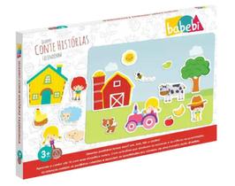 Brinquedo Infantil Quadro Conte Histórias Fazendinha Babebi