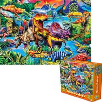 Brinquedo Infantil Quebra Cabeça Dinossauros 300 Peças