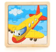 Brinquedo Infantil Quebra Cabeça Madeira 9 peças