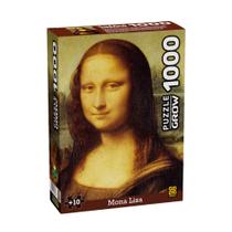 Brinquedo Infantil Quebra-Cabeça Puzzle Monalisa 1000 Peças Grow - 03089