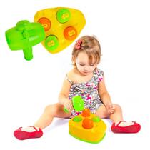 Brinquedo Infantil Rata Tuff Bata No Ratinho com Martelo JP Brink