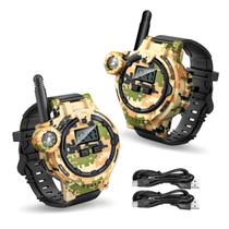 Brinquedo infantil recarregável Walkie Talkies Zeeloopbee, pacote com 2 unidades