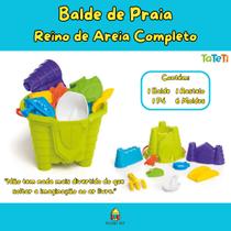 Brinquedo Infantil Reino De Areia Completo Acessórios Tateti