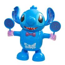 Brinquedo infantil Robô Dançarino com Luz e Som divertido Stitch