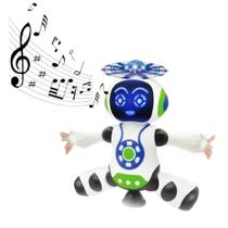 Brinquedo Infantil Robô Dançarino Com Música e Led - Yijun