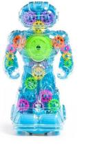 Brinquedo Infantil Robô Transparente Com Molas Coloridas Brinquedo Infantil Robô Transparente Com Molas Coloridas