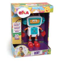 Brinquedo Infantil Roby Robô de Atividades para Incentivar o Aprendizado e Coordenação Motora 30cm em Plástico Elka 671