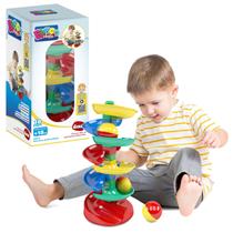 Brinquedo Infantil Rola Bola 18 Peças Educativo - Dismat