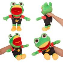 Brinquedo Infantil Sapo Jorge Pelúcia de Mão Divertida