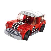 Brinquedo Infantil Super Car Cooper Vermelho e Branco 115 Peças Zippy Toys - 8349 Brinquedo Infantil Super Car Cooper Vermelho e Branco 115 Peças Zippy Toys - 8349