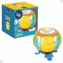 Brinquedo Infantil Tamborzinho Com Luz E Som FBB-837 Fenix