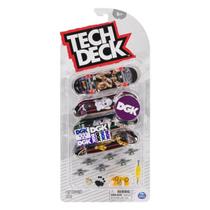 Brinquedo Infantil Tech Deck com 4 Skates de Dedo + Ferramentas E Acessórios Resistente Original - Sunny