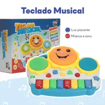 Brinquedo Infantil Teclado Piano Sol Musical Educativo