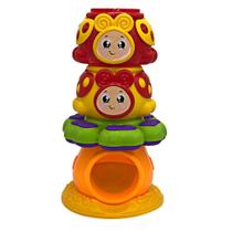 Brinquedo Infantil Torre Joaninha Com Bolinha Chocalho